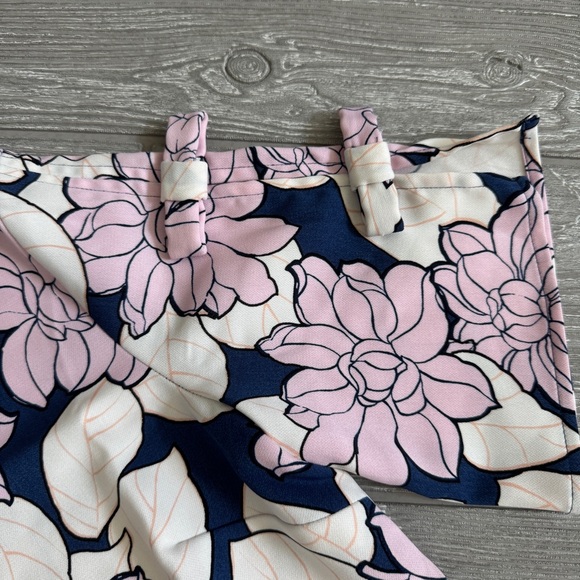 Ann Taylor Floral Dress in Pink and Navy 00P - Picture 2 of 8